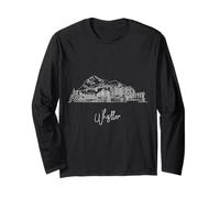 Whistler British Columbia Skyline Travel Souvenirs Cityscape Long Sleeve T-Shirt