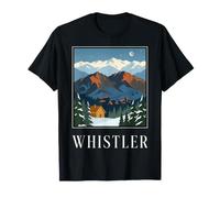 Whistler British Columbia Vintage Retro Mountain Resort T-Shirt