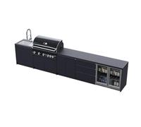 WHISTLER GRILLS Fairford 1 Modular Outdoor Kitchen, 5 Burner BBQ with Rotisserie, Sink, Storage and Double Door Fridge