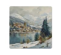 Whistler Ski Canada Poster Vintage Watercolor Metal Tin Sign