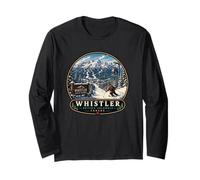 Whistler Ski Resort British Columbia Snowboarding Fun Long Sleeve T-Shirt
