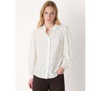 Whistles Animal Print Textured Shirt Ivory Mix