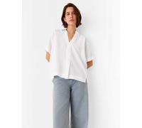 Whistles Collared V-Neck Shirt White