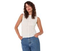 Whistles Cotton Rich Textured Tank Top White