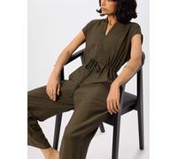 Whistles Drawstring Sleeveless Jumpsuit Khaki