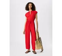 Whistles Drawstring Sleeveless Jumpsuit Red