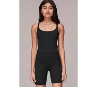 Whistles Elasticated Waist Ribbed Shorts In True Black True Black M