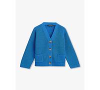 Whistles Girls Blue Kids Nora Slip-pocket Cotton Cardigan 3-9 Years 4-5