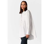 Whistles Pure Cotton Collared Oversized Shirt White