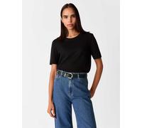 Whistles Pure Cotton T-Shirt Black