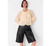 Whistles Ruffle Frill Detail Blouse Ivory