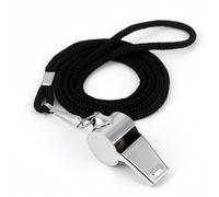 Whistles Sports, Referee Whistle, Stainless Steel Whistle with Lanyard, Loud Crisp Sound Whistles for Referees, Coaches, Lifeguards, Football, Basketball