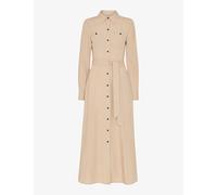 Whistles Womens Cream Estella Belted-waist Regular-fit Linen-blend Midi Dress 6