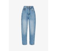 Whistles Womens Light Wash Authentic Barrel-leg Mid-rise Denim Jeans 32