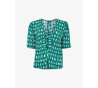 Whistles Womens Linked Smudge Tie-front Woven Top 12