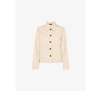 Whistles Womens Whistles Mia Four-Pocket Cotton-Blend Jacket Cream 14