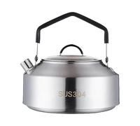 Whistling Camping Kettle - Boiling Water Kettle, Compact Portable Kettle | Fast to Boil Sturdy Kettle, Camping and Bushcraft Gear, Outdoor Campfire Water Heating Kettle, Durables Camping Essentiall