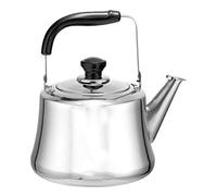 Whistling Gas Kettle304 Stainless Steel Light Weight Induction Cooker Kettle with Traditional Retro Spout for Hob or Stove Top Coffee Pot Teapot-Silver||2L
