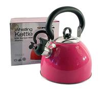 Whistling Kettle 2.5 Litre Stainless Steel Pink