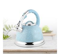 Whistling Kettle, 3.5L Stove Induction Tea Kettle, Stovetop Stainless Steel Tea Pot, for Gas Hobs, Induction and Electric Hobs(Blue)