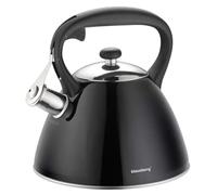 Whistling Kettle 3 Litre Stainless Steel (Black)