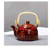 Whistling Kettle Tea Kettle Ceramic Handle Tea Kettle Large-Capacity Kiln Change Tea Pot with Filter Holes Cold Kettle Make Teakettle Home Ceramic Tea Set 500ML/900ML Teakettle Teapot