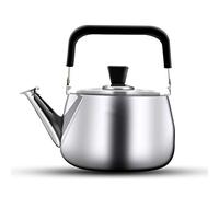 Whistling Kettle Tea Kettle-Tea Pot Heat Preservation Whistle Kettle 4 Liters 5 Liters Large Silver
