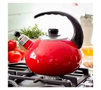 Whistling Kettle Whistling Tea Kettle Tea Kettle Stovetop Large Capacity Enamel Whistle Kettle Gas Induction Cooker 2.5L