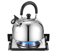 Whistling Tea Kettle for Stove Top - Stainless Steel Teapot for Stovetop Whistling Teapot,Lightweight Whistling Kettle Backpacking Kettle for Home Camping Fishing