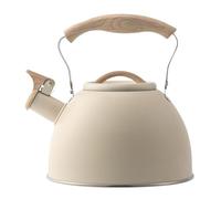 Whistling Tea Kettle for Top - Classic 3L Stainless Steel Body | loud audible sound with heat resistant grip | Cooking pot for gas burner, tea brewing, water heating, retro kitchen drink