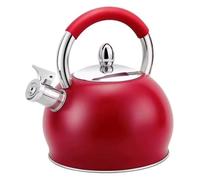 Whistling Tea Kettle,Whistling Kettle, 304 Stainless Steel Stovetop Tea Pot Water Kettle Boiler Teapot Tea Kettle Anti-Scald Handle(Black,3L)