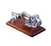 Whisverse Hot Air Stirling Engine Twin Flywheels Education Toy Electricity Power Generator Science Experiment Toy Model