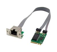 Whisverse Mini PCIE Network Card M.2 A+E to RTL8111F Gigabit Ethernet Card Single Port RJ45 Ethernet Network Card
