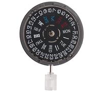 Whisverse Movement NH36 Crown at 3.8 O'Clock Mechanical Watch Replacement Movt for Diver's MOD Sub 24 Jewels Black Date,White Font