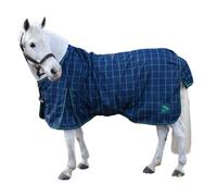 Whitaker Jacob Standard-Neck Lightweight Horse Turnout Rug Navy/green (6 6")