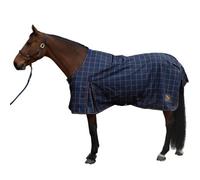 Whitaker Jacob Standard-Neck Lightweight Horse Turnout Rug Navy/orange (6 9")