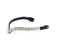 Whitaker Lynton Diamante V-Shaped Browband, Black