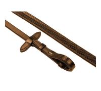 Whitaker RER048A Eastwood Rubber Reins Havana - pony