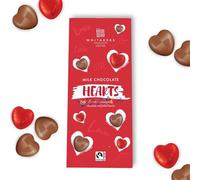 Whitakerrs Red Foiled Milk Chocolate Hearts Gift Box 125g | Perfect for Christmas Gift