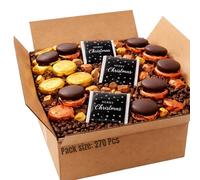 Whitakers Bulk Chocolate Assortment - Dark Chocolate Coffee Creams, Salted Caramel Fondant Creams & Milk Chocolate Merry Christmas Neapolitans - Foil Wrapped Luxury Chocolates (270Pcs)