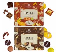 Whitakers Chocolate Collection 165g - Luxury Dark & Milk Chocolate Gift Box Individually Wrapped Chocolates | Perfect Christmas, Birthday, Thank You Gift (1 Ginger & 1 Coffee)