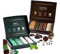 Whitakers Chocolate Collection 165g - Luxury Dark & Milk Chocolate Gift Box Individually Wrapped Chocolates | Perfect Christmas, Birthday, Thank You Gift (1 Mint & 1 CoffeeChocolate)