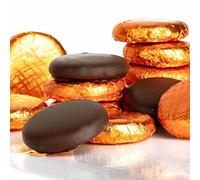 Whitakers Chocolates Dark Chocolate Creams - Orange Foiled Fondant Cremes Plastic Tub (Orange, 1kg)