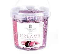 Whitakers Dark Chocolate Creams - Pink Foiled Fondant Cremes Plastic Tub (Rose, 1kg)