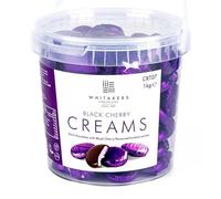Whitakers Dark Chocolate Creams - Purple Foiled Fondant Cremes Plastic Tub (Black Cherry, 1kg)