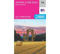 Landranger 94 Whitby, Esk Dale & Robin Hood's Bay Map With Digital Version - Pink, Pink One Size