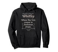 Whitby Goth - When The Tide Comes In Darkness Stays Pullover Hoodie