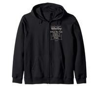 Whitby Goth - When The Tide Comes In Darkness Stays Zip Hoodie