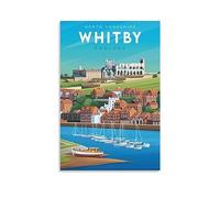 Whitby North Yorkshire England Vintage Travel Posters 08x12inch(20x30cm) Canvas Print for Living Room, Bedroom, Dorm, Home, Office Wall Decoration