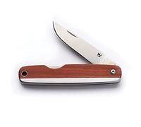Whitby Pocket Knife, Stainless Steel Folding Knives Mahogany Wood Handle